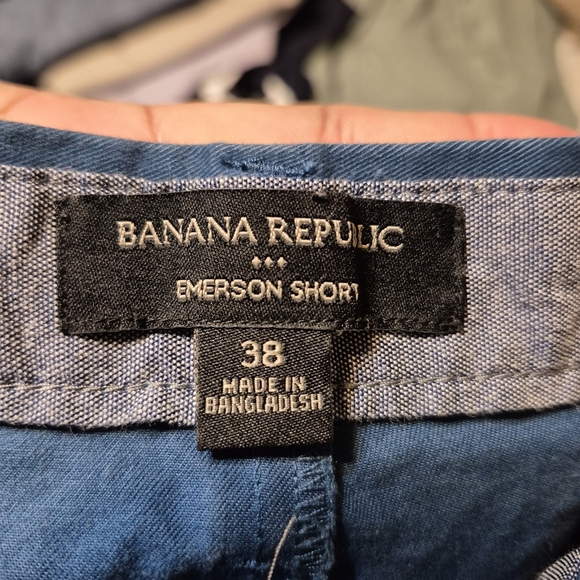 Banana Republic Blue Flat Front Shorts - Picture 3 of 3